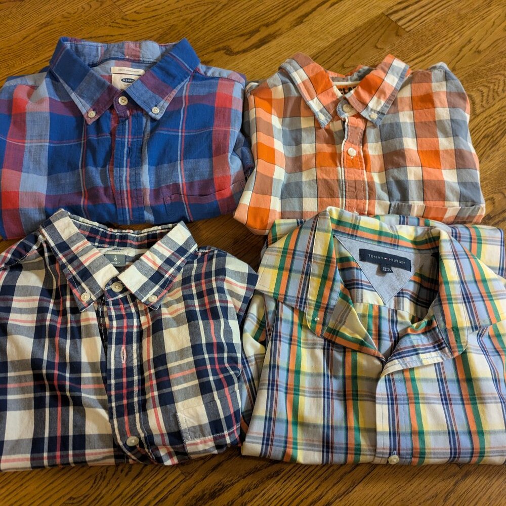 Boys/men's plaid shirts